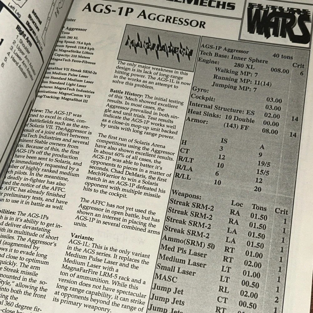 Future Wars‎ Issue 34 - Battletech Book